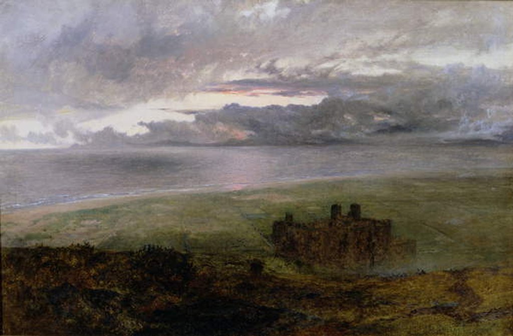 Detail of Harlech Castle by Alfred William Hunt