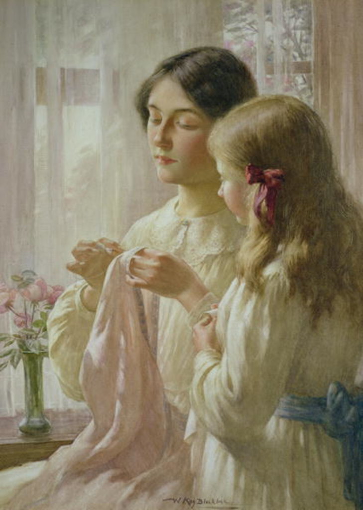 Detail of The Lesson by William Kay Blacklock