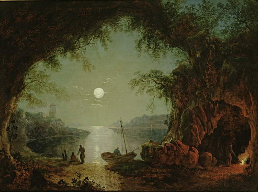 Detail of A Moonlit Cove by Sebastian Pether