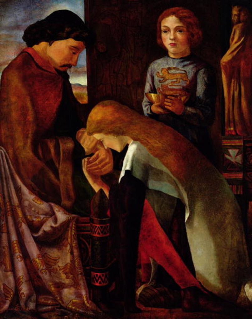 Detail of King Edward I and Eleanor 1863 by Alfred Sacheverell Coke