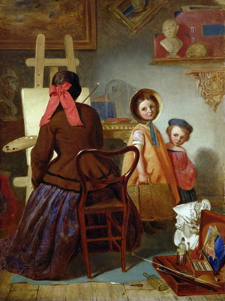 Detail of In the Artist's Studio by Thomas Myles
