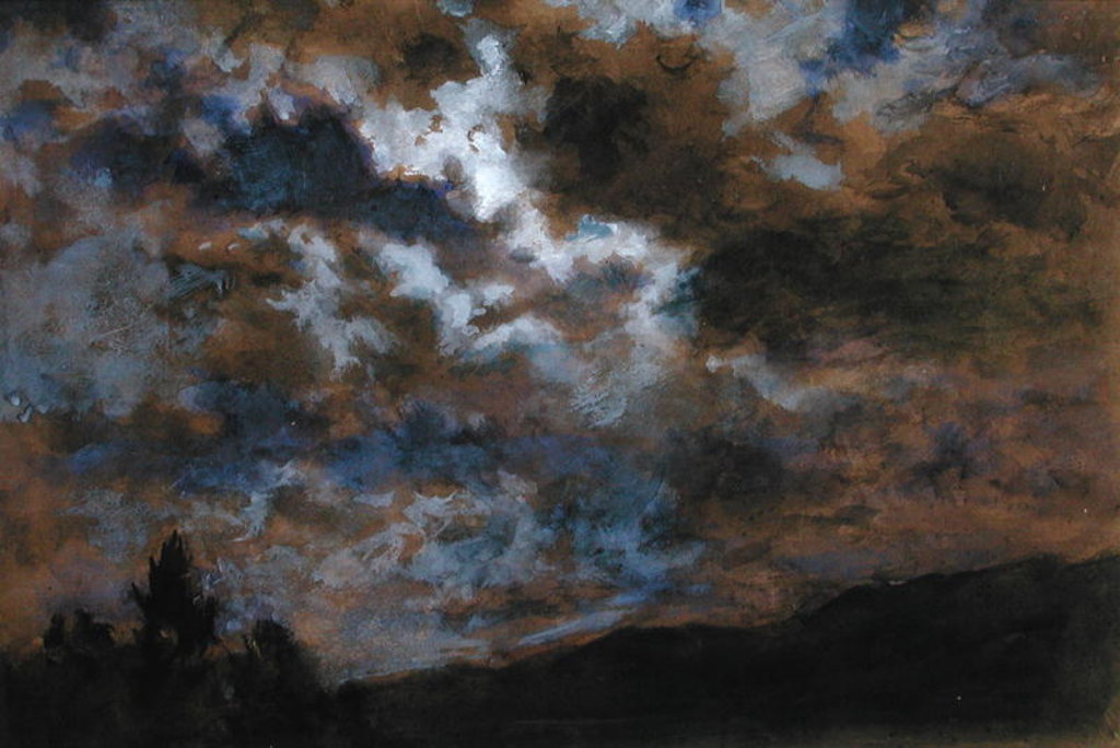 Detail of A Darkening Sky by Joseph Arthur Palliser Severn
