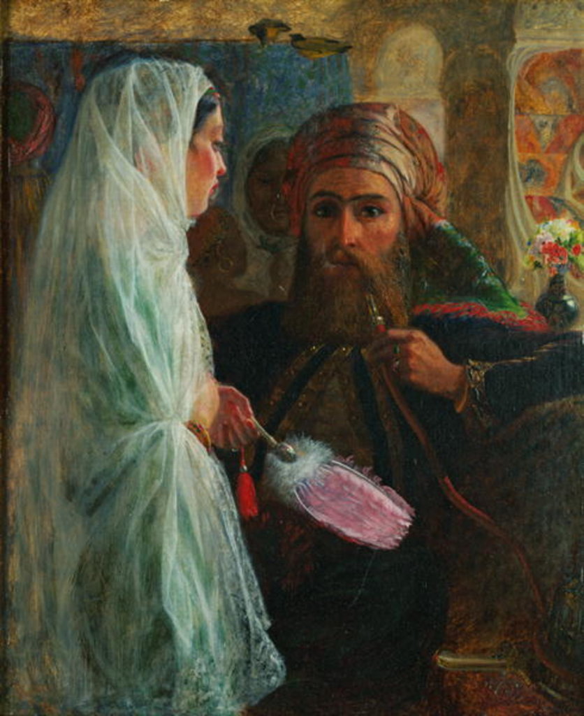 Detail of The Hookah Smoker by Marshall Claxton