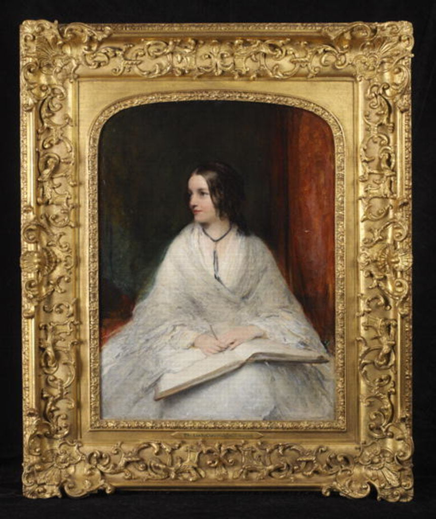 Detail of Portrait of Jane Fortescue Seymour, Mrs Coleridge, c.1862 by William Boxall