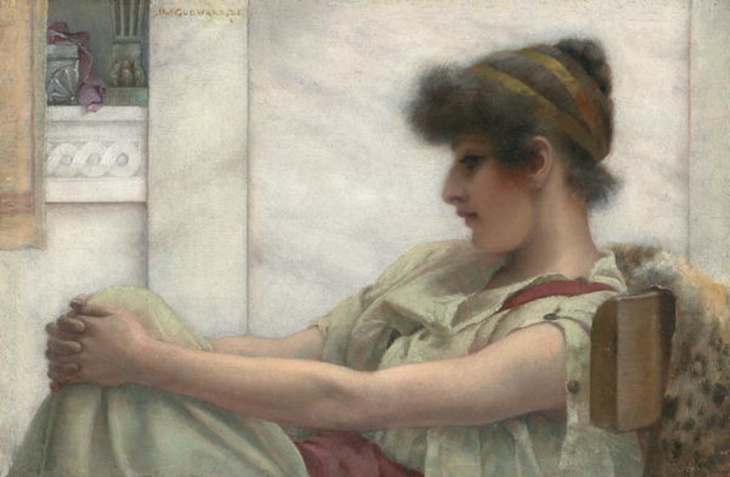Detail of Reverie, 1888 by John William Godward