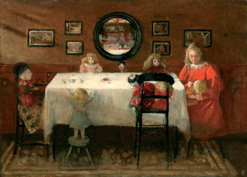 Detail of The Dolls' Tea Party by Edytha Margaret Goodwin