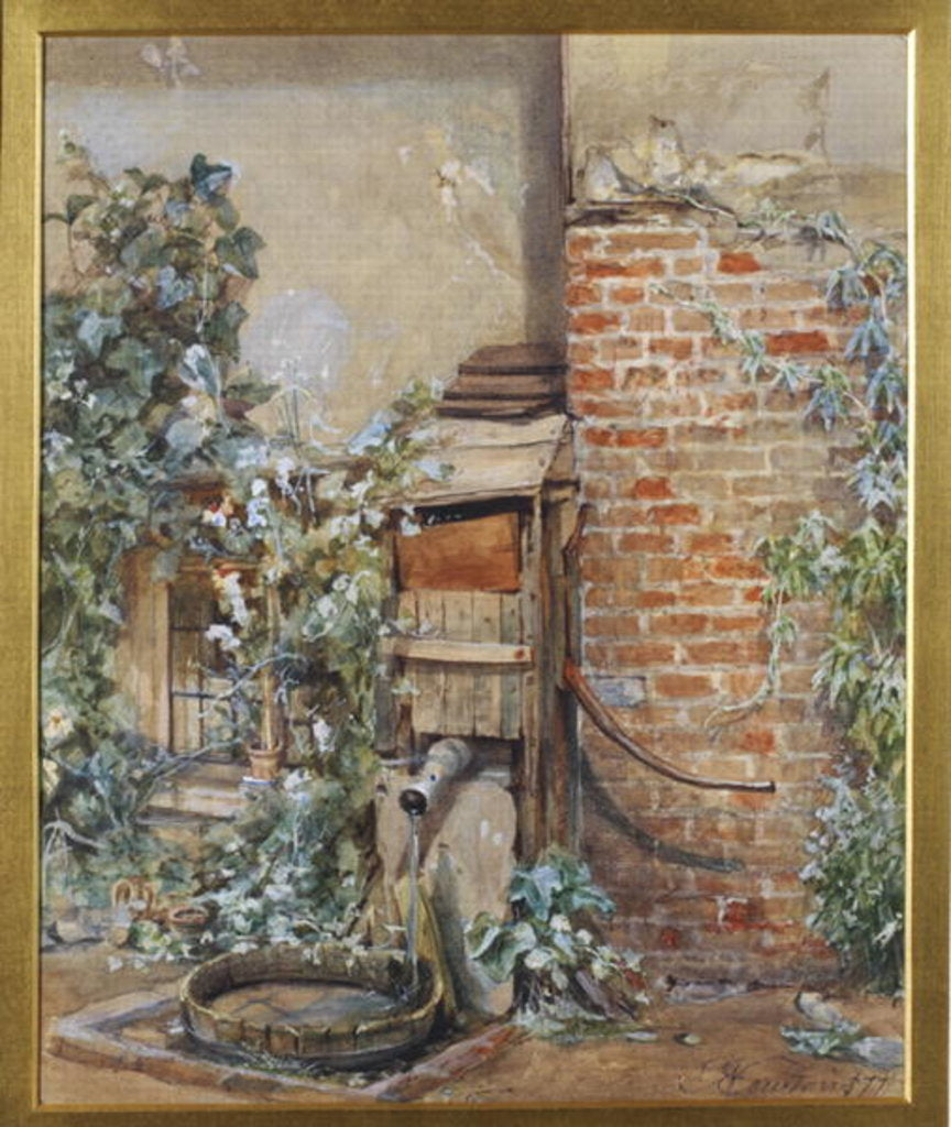 Detail of Study of an Old Water Pump, 1877 by John Edward Newton