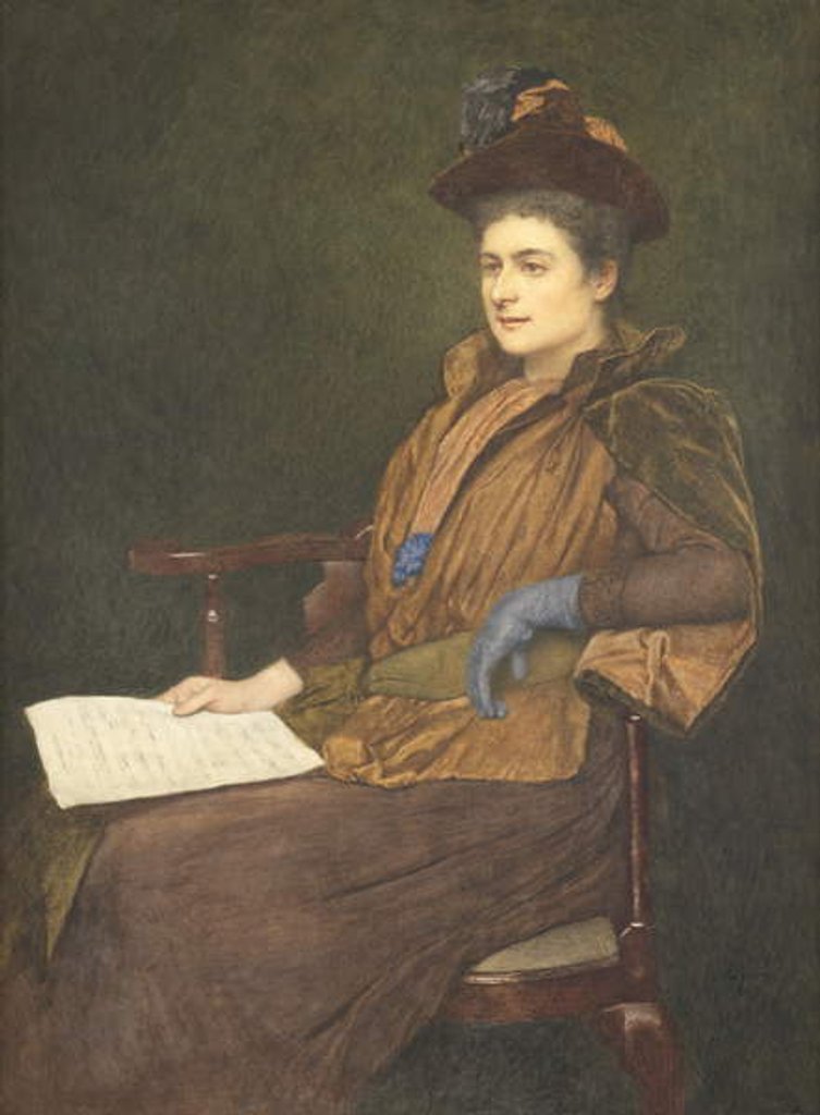 Miss Agnes Ashbee, 1890 by James Dromgole Linton