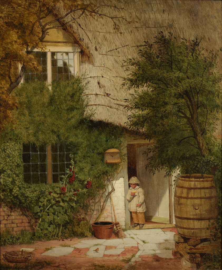 Detail of The Friendly Robin, 1856 by Benjamin Williams Leader