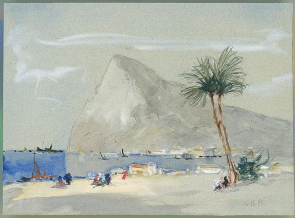 Detail of Gibraltar by Hercules Brabazon Brabazon