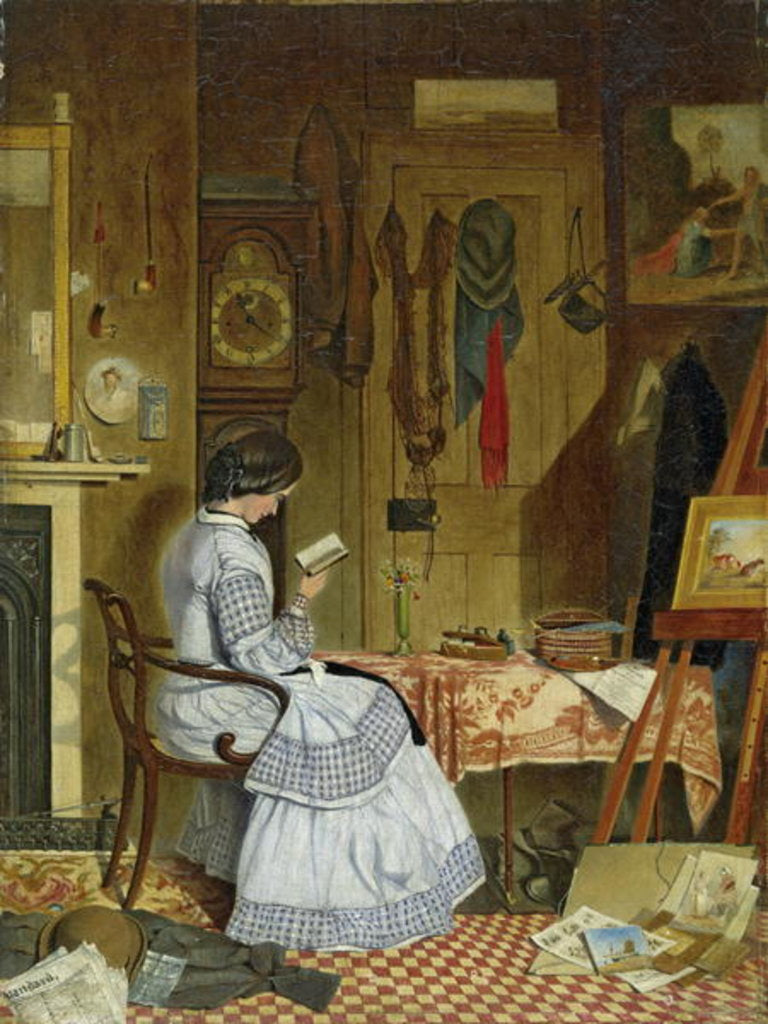Detail of Waiting for the Artist, 1859 by George Winchester