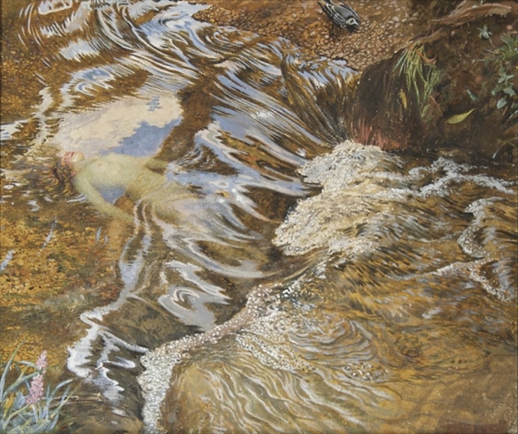 Detail of The Water-sprite by John Byam Liston Shaw