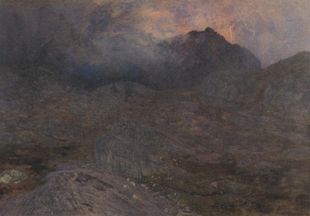 Detail of Cwn Trifaen, c.1857 by Alfred William Hunt