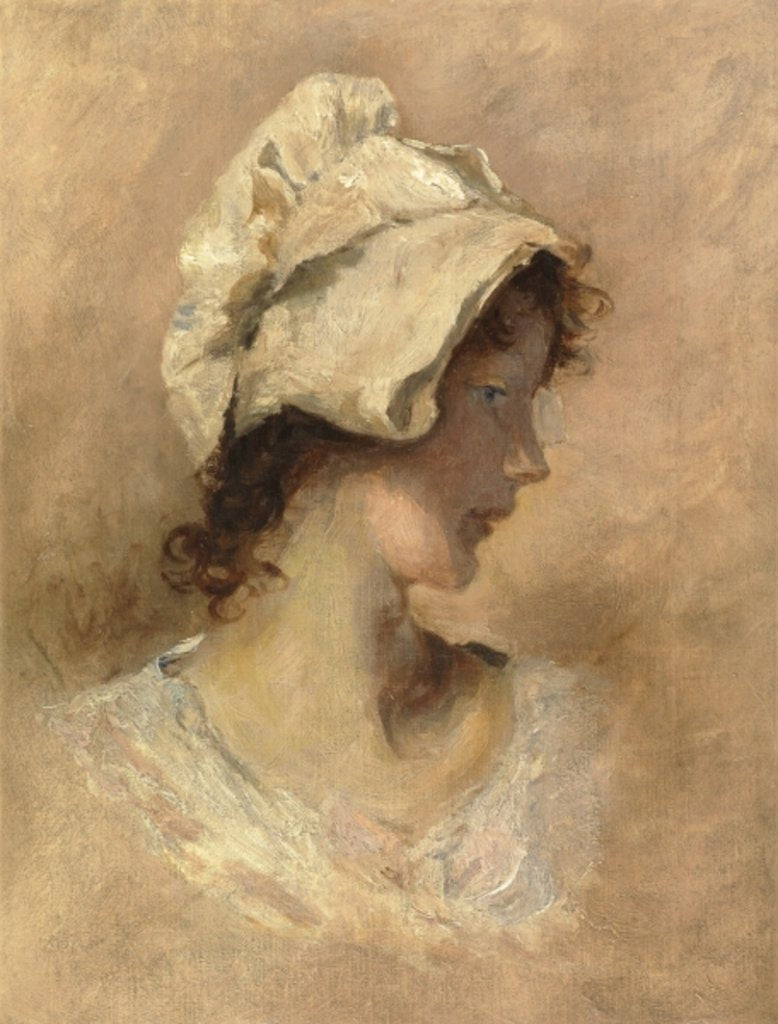 Detail of Head of a Woman by George Elgar Hicks