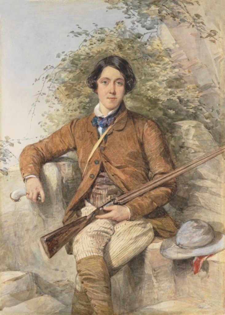 Detail of Portrait of Heneage Finch, 6th Earl of Aylesford by Octavius Oakley