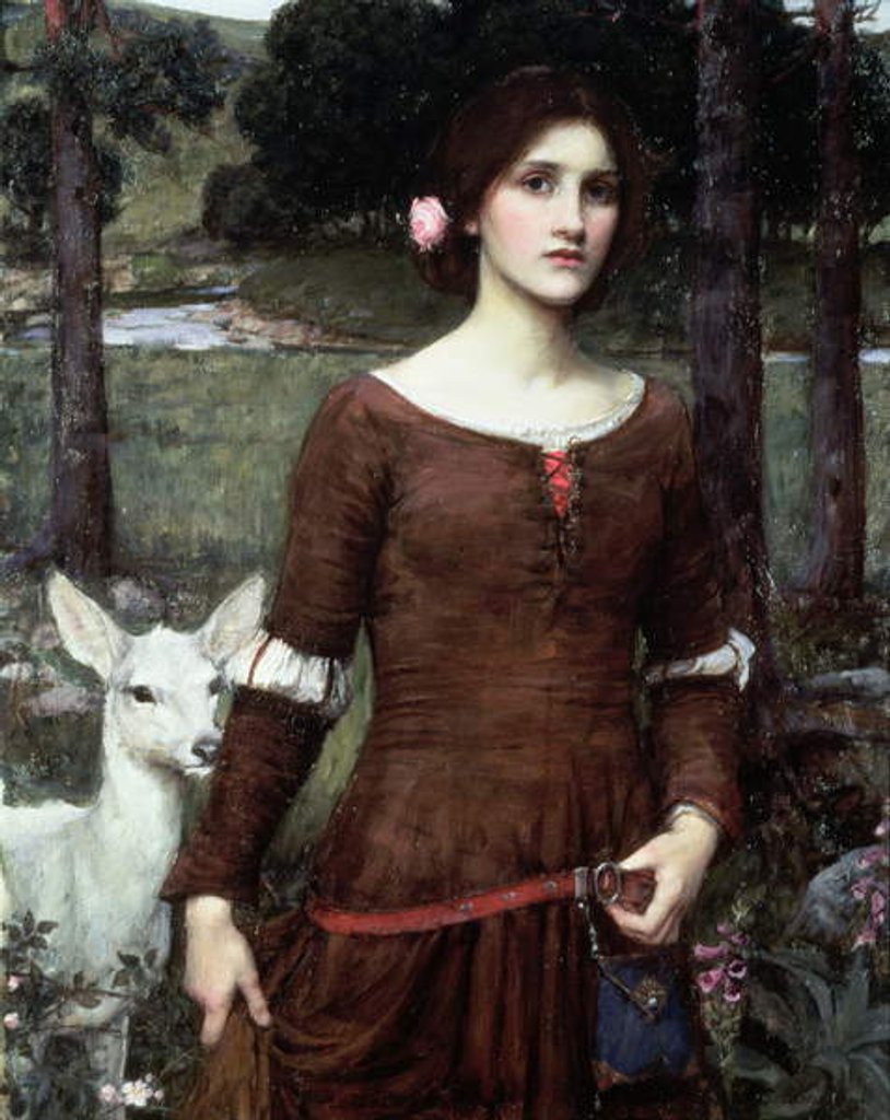 Detail of The Lady Clare, 1900 by John William Waterhouse