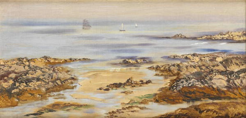 Detail of Lee Cove Sands, 1895 by John Brett