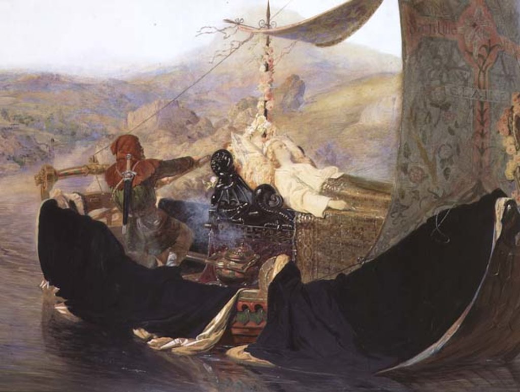 Detail of Elaine, 1865 by Edward Henry Corbould