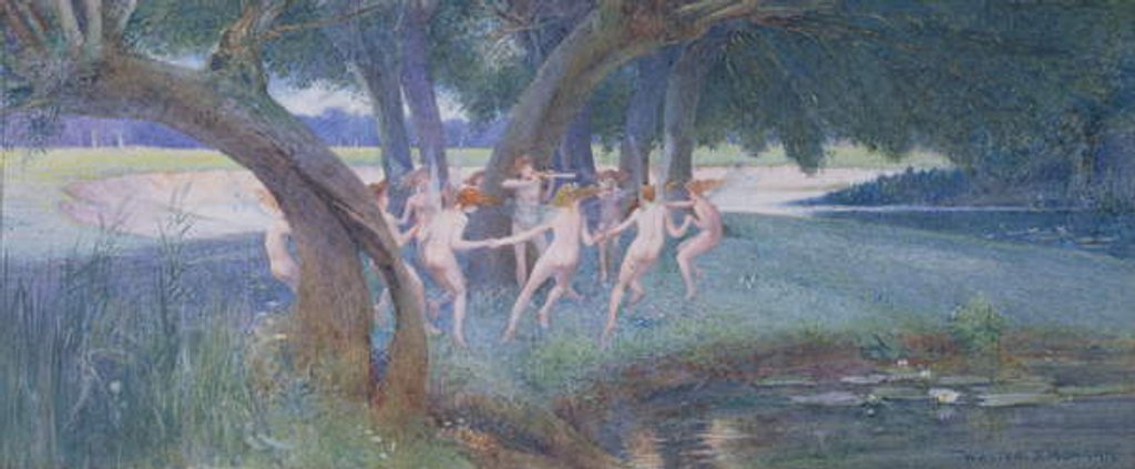 Detail of Where rural fays and fairies dwell by Walter Jenks Morgan