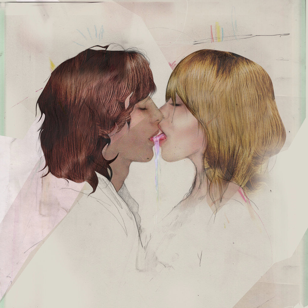 Detail of The Kiss by Kathryn MacNaughton