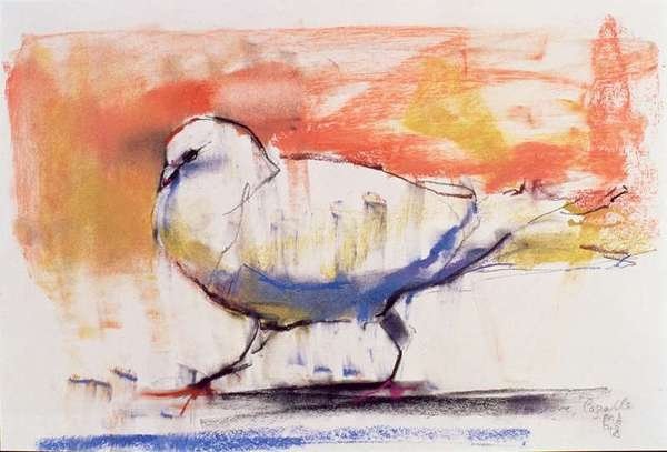 Detail of Walking Dove, Trasierra, 1998 by Mark Adlington