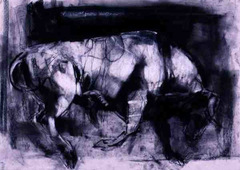 Detail of The White Bull, 1998 by Mark Adlington