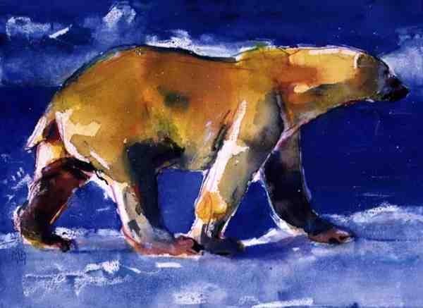 Detail of Yellow Bear, 1999 by Mark Adlington