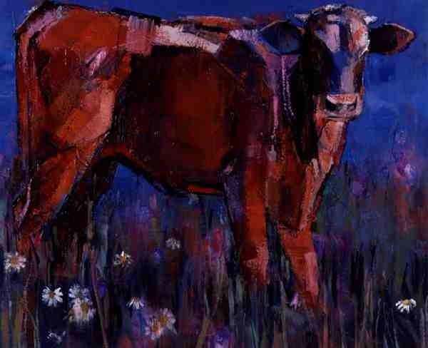 Detail of Red Calf, Cazalla de la Sierra, 1999 by Mark Adlington