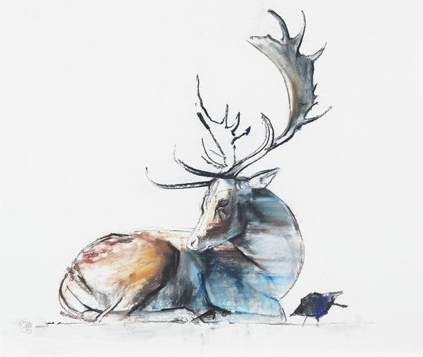 Detail of Buck and Bird, 2006 by Mark Adlington