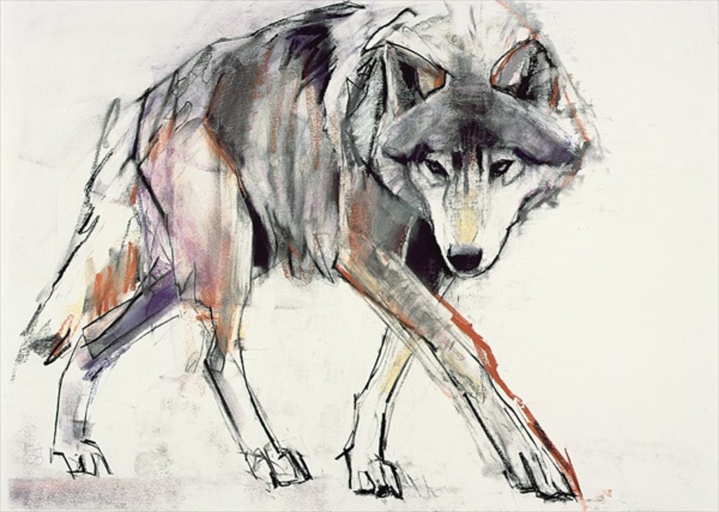 Detail of Wolf by Mark Adlington