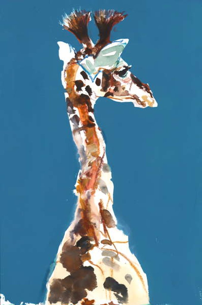 Detail of Baby Masai Giraffe, 2018 by Mark Adlington