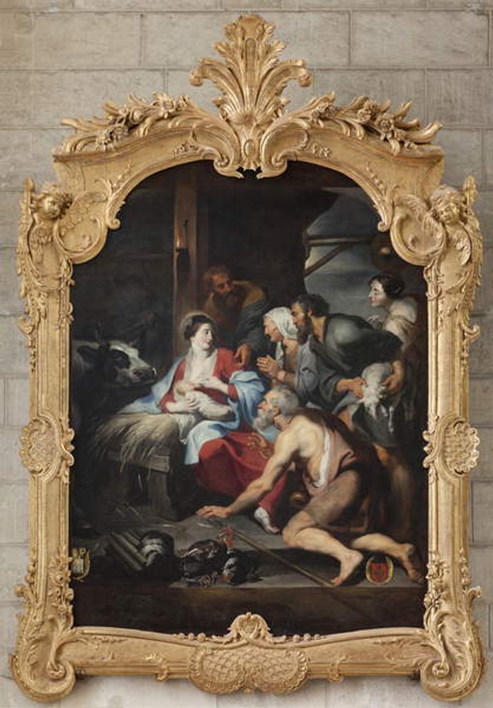 Detail of Adoration of the Shepherds by School French