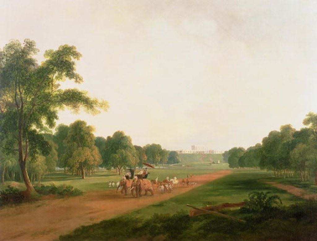 Detail of A Hunting Party in India by William Daniell