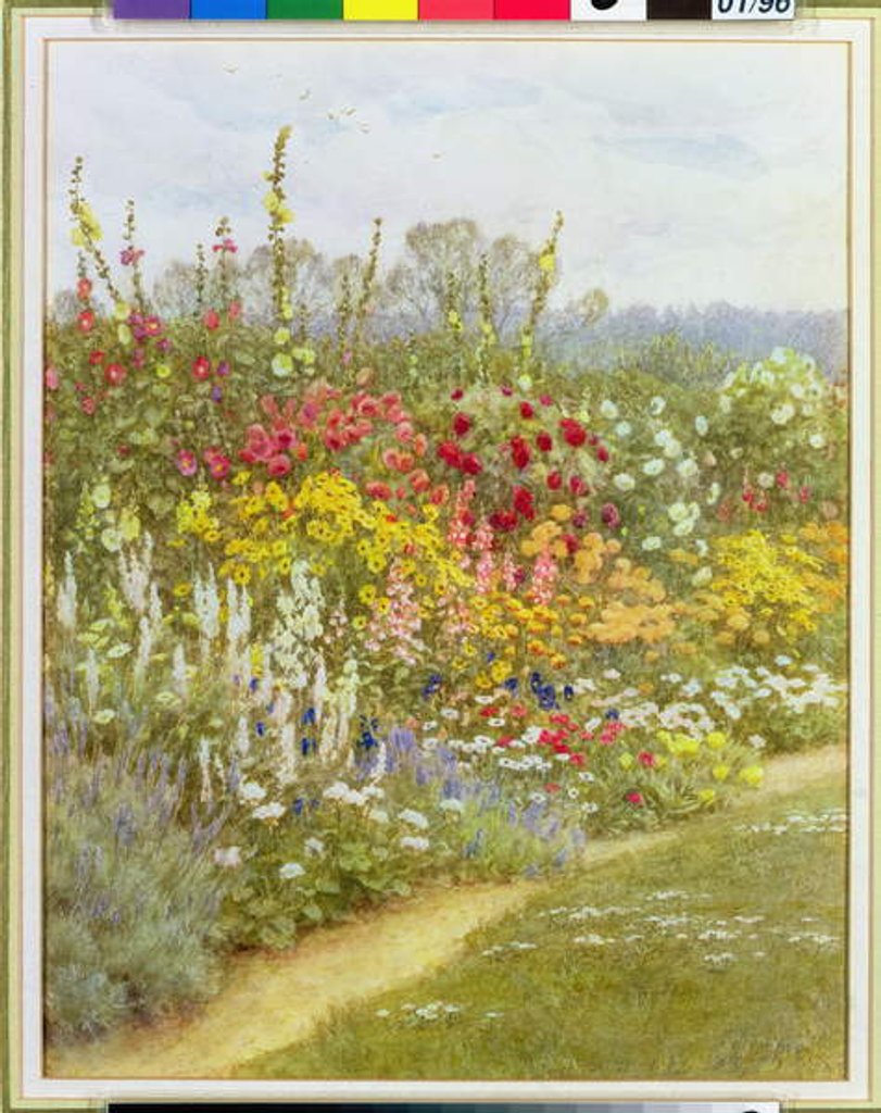 Detail of A Herbaceous Border by Helen Allingham