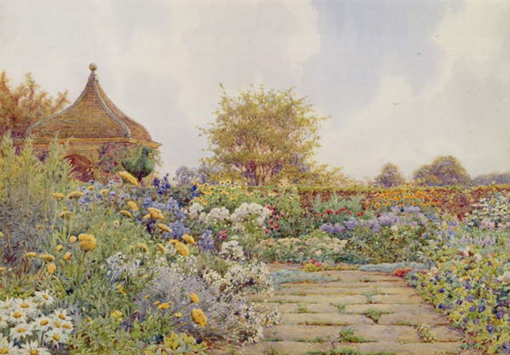 Detail of The Gardens at Chequers Court, Buckinghamshire by Ernest Arthur Rowe