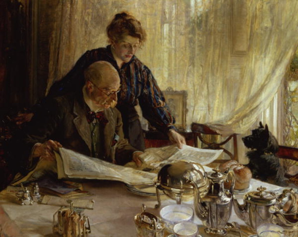 Detail of Despatches - is he Mentioned, 1917 by Edgar Bundy