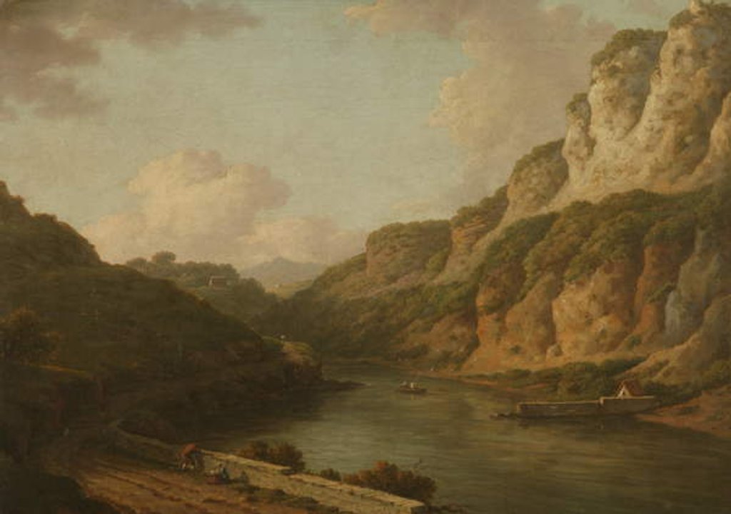Detail of Matlock, Derbyshire, c.1780 by William Marlow