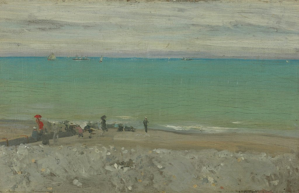 Detail of La Plage, Dieppe, c.1885 by Walter Richard Sickert