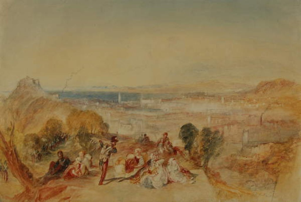 Detail of Naples, c.1850-51 by Joseph Mallord William Turner
