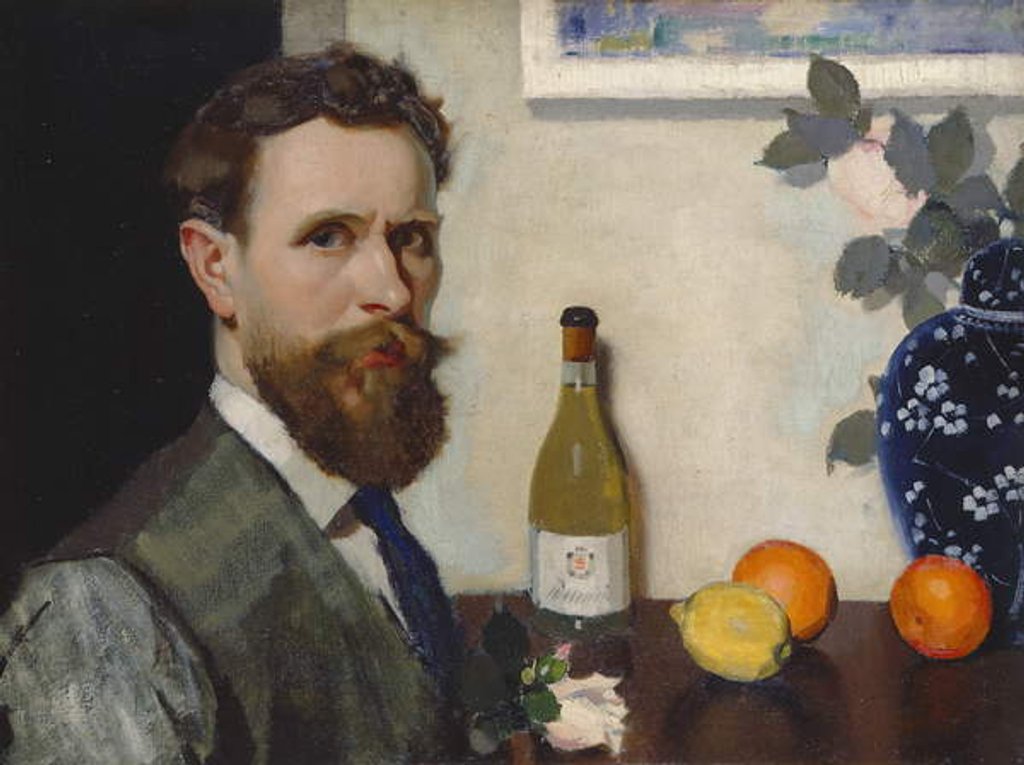 Detail of Self Portrait, c.1917 by Adolphe Valette