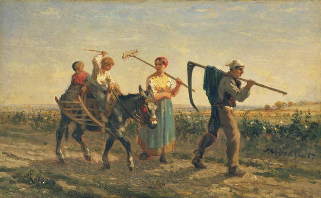 Detail of Returning Home by Jules Veyrassat