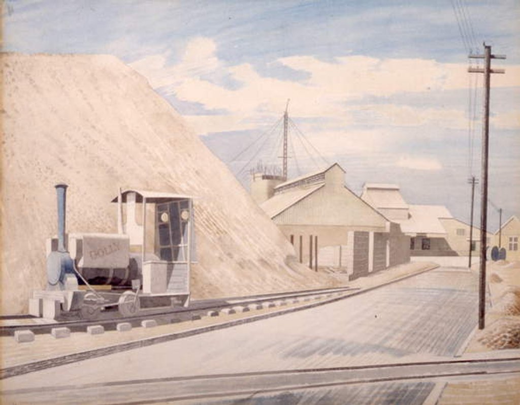 Detail of Cement Works, 1934 by Eric Ravilious