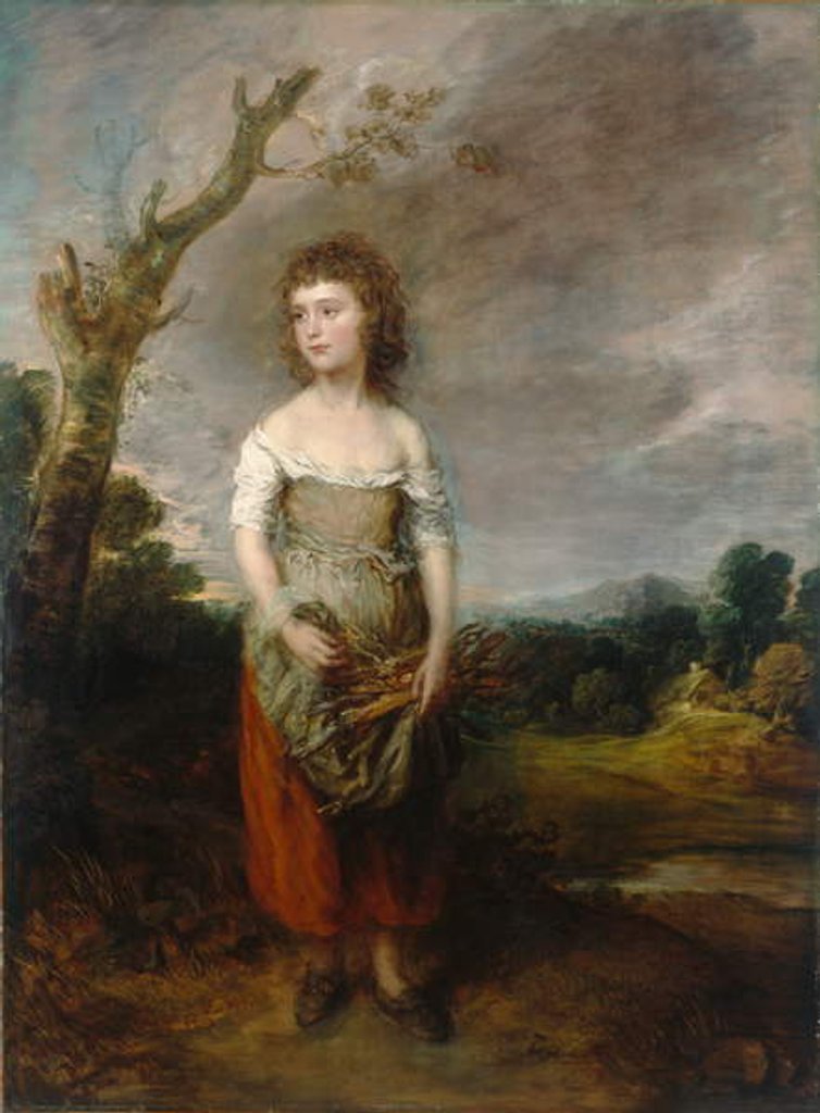 Detail of A Peasant Girl Gathering Faggots in a Wood, 1782 by Thomas Gainsborough