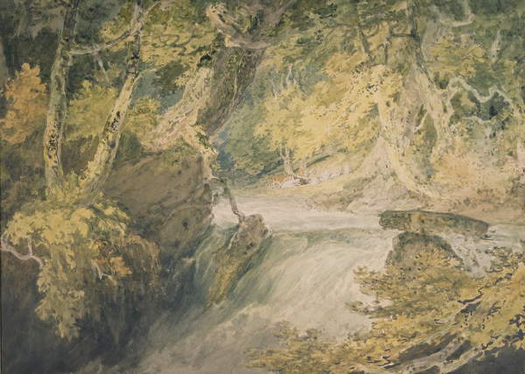 Detail of A River in Spate, c.1796 by Joseph Mallord William Turner