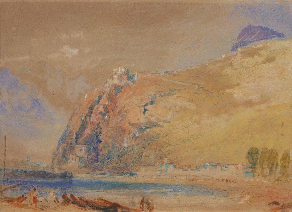 Detail of The Bastille at Grenoble from the Valley of the Isere, c.1836 by Joseph Mallord William Turner
