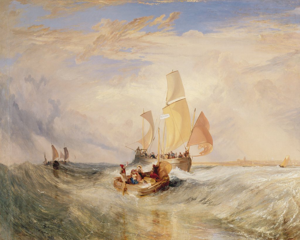 Detail of Now for the Painter - passengers going on board, 1827 by Joseph Mallord William Turner
