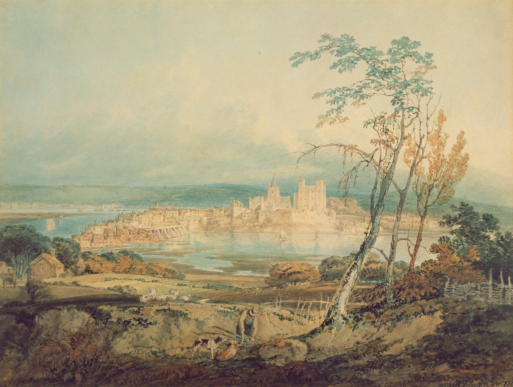 Detail of Rochester, Kent, 1795 by Joseph Mallord William Turner