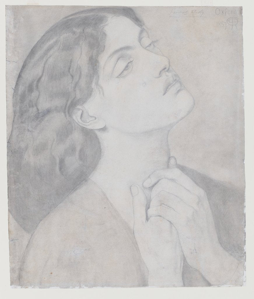 Study of Guinevere for 'Sir Launcelot in the Queen's Chamber', 1857 by Dante Gabriel Charles Rossetti