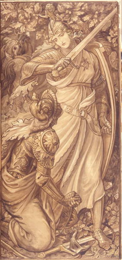 Detail of The Victor by Frederic James Shields