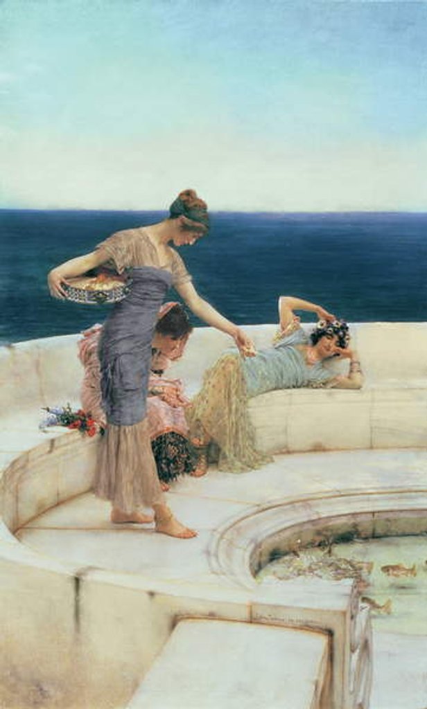 Detail of Silver Favourites, c.1903 by Lawrence Alma-Tadema